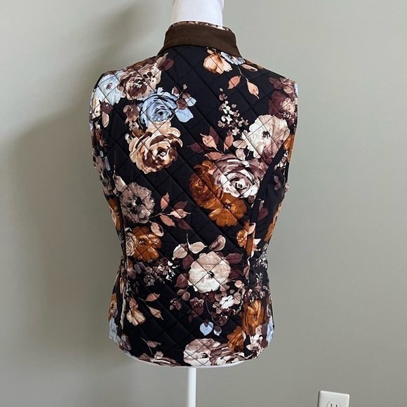 Tyler Boe Floral Quilted Vest Size Small - Picture 2 of 9